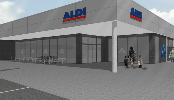 Neubau Aldi Markt in Niederweimar